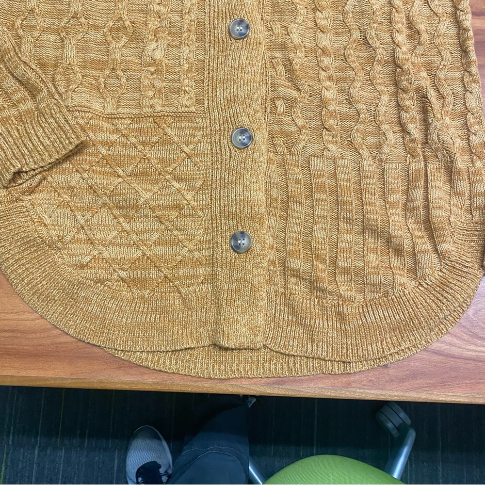 Sonoma Women’s Gold  Button Down Cardigan Sweater XS - Picture 5 of 9